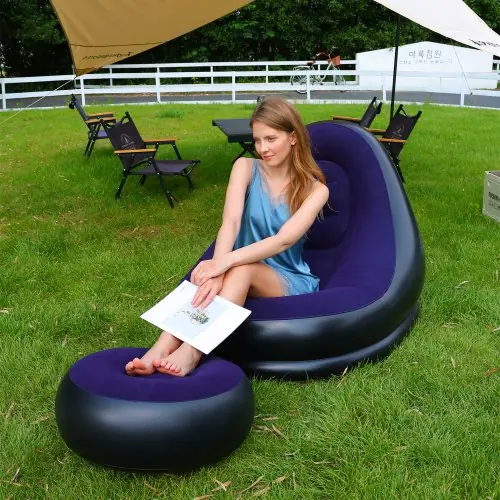 Image de Canapé Pliable Gonflable - Lit Air Portable & Chaise Longue