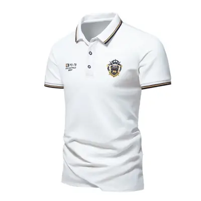Image de Polo Homme Brodé Été - T-Shirt Respirant & Léger