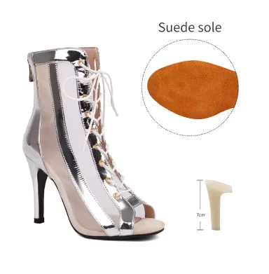 Silver Suede 7cm