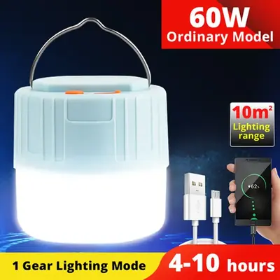 Lampe de Poche LED Rechargeable pour Camping