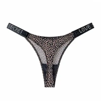 Image de String Sexy avec Strass et Lettres Diamants