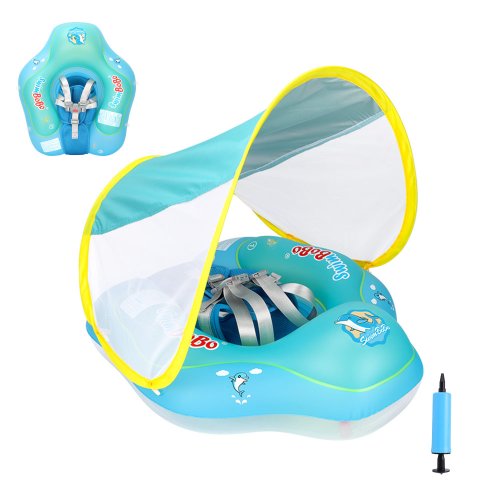 Image of Swimbobo Baby Inflatable Floating Ring with Mesh Seat, Soft Ventilated Design & Safety Features – Ideal Summer Swim Toy for Toddlers