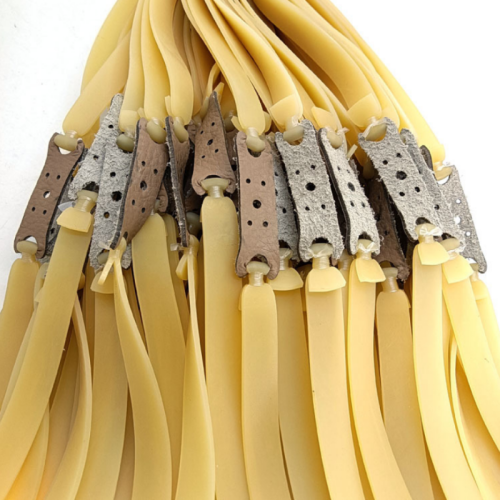 Zdjęcie Gumki do procy outdoor – 3 sztuki, 1,5 mm i 2 mm, szerokie i grube, z lateksu wysokiej jakości, o wyjątkowej elastyczności, idealne do polowania i sportów wytrzymałościowych