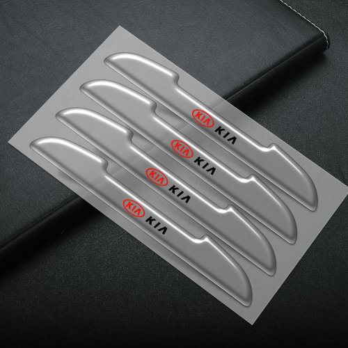 Imagen de Pegatinas de barra protectora anticolisión para Borde de puerta de coche, silicona para Kia Rio Ceed...