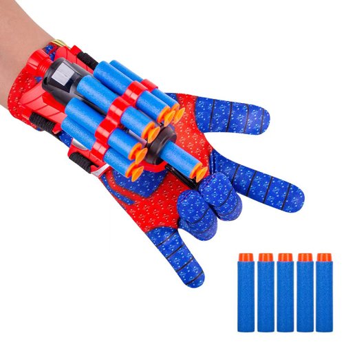 Immagine di Spider Launcher Chidlren Giocattolo Guanto Web Shooters Polsino di Halloween Prop Ragazzi Cosplay Figura Gioco Natale Bambini Regalo Giocattoli