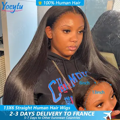 Image de Perruque Cheveux Humains 28-30 pouces - Lisse & Naturelle