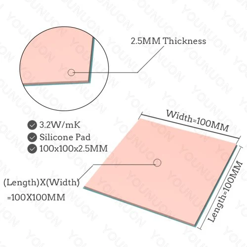 2PCS 100X2.5MM rosa