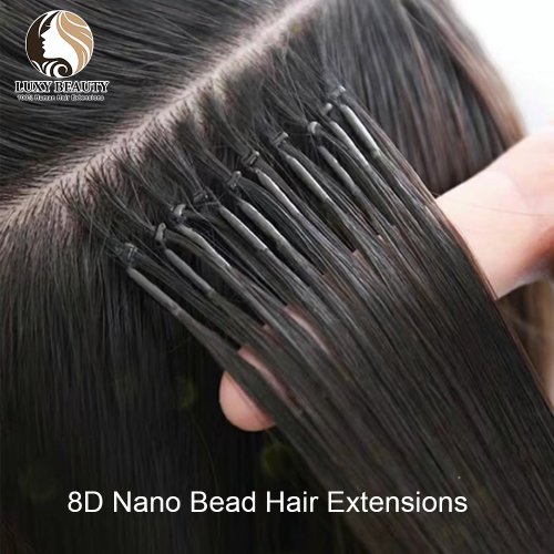 Immagine di Estensioni Capelli con Bead Nano Silicone Invisibili
