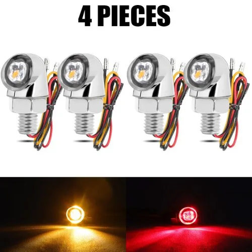 4pcs Rood amber S