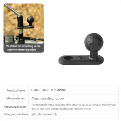 Image de Support Moto Universel avec Base Sphérique