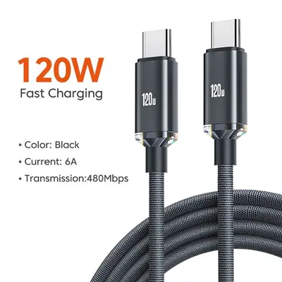 Image de Câble USB-C 120W Charge Ultra Rapide