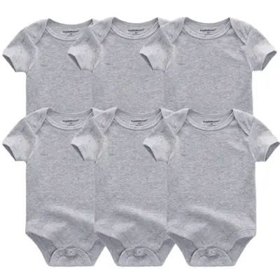 Image de Combinaisons bébé coton 6 pièces - Vêtements d'été pour fille et garçon