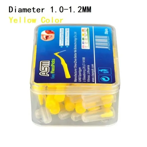 Image de Brosses Interdentaires en Forme de L - 20 Pièces