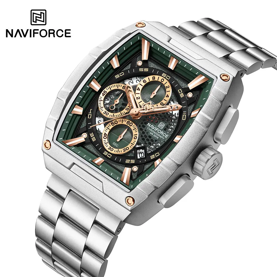 Bild von Luxus Herrenuhr Naviforce – Tonneau Chronograph mit Datum