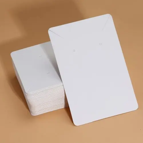 Image de Cartes d'emballage vierges pour bijoux - 50 pcs