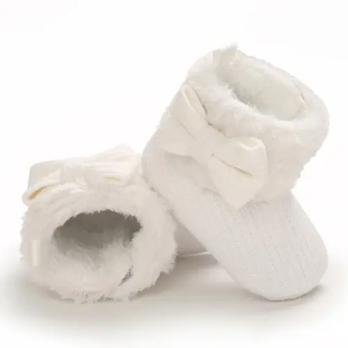 Image de Bottes Hiver Bébé Antidérapantes - Chaussons Coton Chauffants