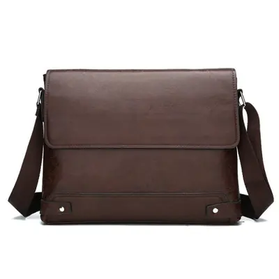 Image de Sac Bandoulière Homme Cuir Rétro - Style Business & Décontracté