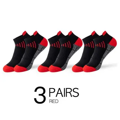 Image de Chaussettes de Sport Respirantes en Coton Bio - 3 Paires
