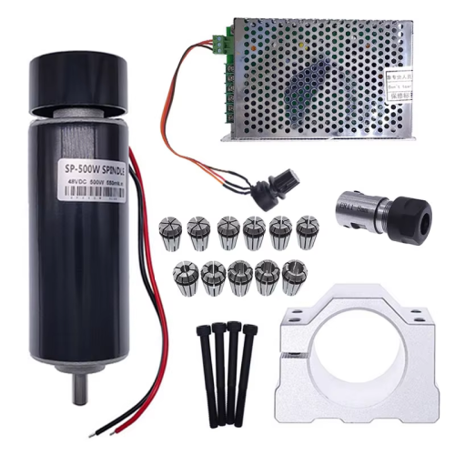 Immagine di Mandrino CC 48V 500W con Regolatore Velocità - Universale 110/220V