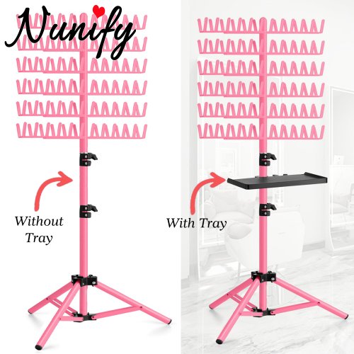 Bild von Haarregal mit 144 Klammern – Ideal für Flechthaare & Verlängerungen