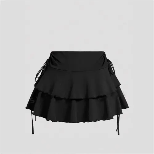 Image de Jupe Courte Été Femme - Taille Haute & Élastique