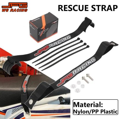 Bild von Universal Motorrad Schutz- und Rettungsset mit Ziehseilen, Haltegurten und Gabelrohr für KTM, Honda, Suzuki, Harley – Komplettes Kit für Vorne und Hinten