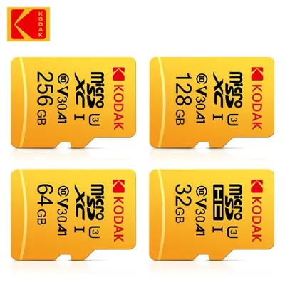 Image de Carte Mémoire Micro SD Kodak 32Go/64Go/256Go - Ultra Rapide U3 4K