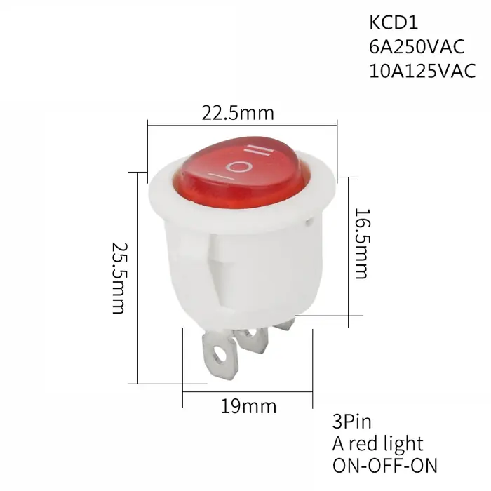3Pin redlight ON-OFF