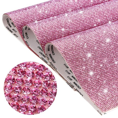 Imagen de Pegatina de diamantes de imitación de cristal ostentoso, pegatina de decoración de coche DIY, pegatinas autoadhesivas de gemas brillantes para decoraciones de coche y regalos