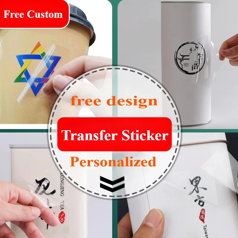 Imagen de 100 Uds. Pegatinas con logotipo 3D personalizado gratis, diseños de mezcla de transferencia UV, calcomanía impresa colorida en producto, caja de regalo, bolsa, botellas, pegatinas para tarros