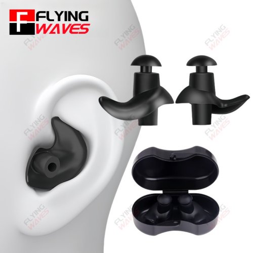 Imagen de Tapones para los oídos de silicona con clip nasal impermeable, diseño en espiral para adultos y niños, ideal para natación, surf, ducha y baño – equipo acuático completo para principiantes