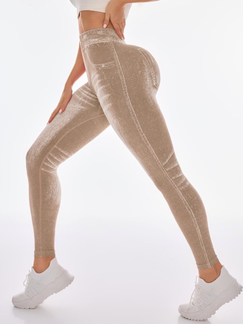 Afbeelding van Faux Jeans Legging voor Dames – Comfortabel & Stijlvol