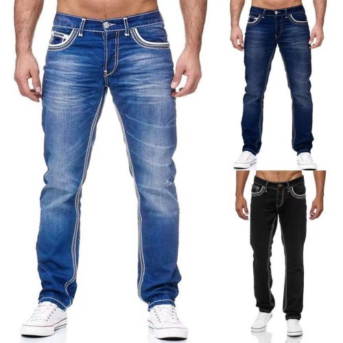 Afbeelding van Vintage Heren Jeans – Losse Pasvorm & Punk Stijl