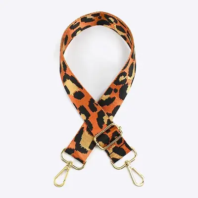 Image de Sangle de sac léopard colorée 3,8 cm - Accessoire tendance pour femme