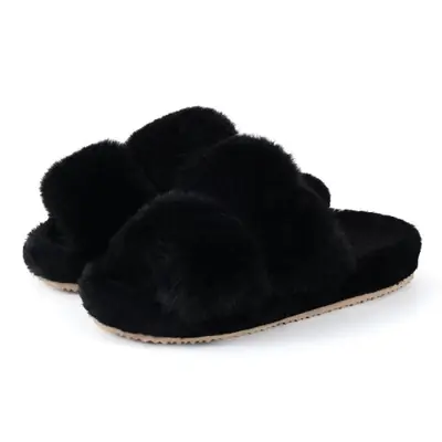 Image de Pantoufles douillettes en peluche pour femmes - Confort hivernal