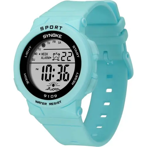 Image de Montre numérique étanche pour femmes et filles