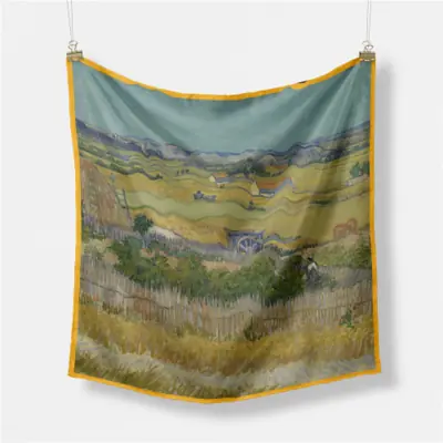 Image de Foulard Soie Van Gogh - Élégance Artistique