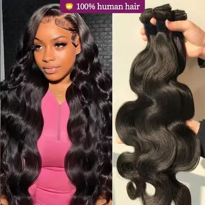 Tissage Brésilien Body Wave 100% Cheveux Humains
