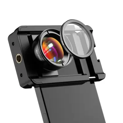Image de APEXEL – objectif Macro 4K HD 100mm, avec filtre CPL, pince universelle, pour iPhone, Samsung, tous les Smartphones