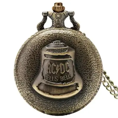Image de Montre de Poche Vintage Cloche de l'Enfer - Bronze & Quartz