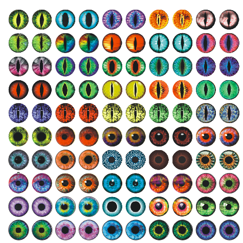 Image de Yeux de Dragon en Verre - Cabochons DIY pour Bijoux