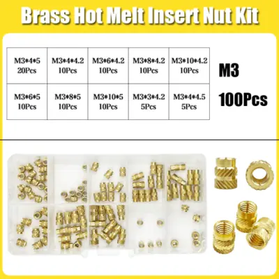 Image de Kit d'écrous filetés thermofusibles pour impression 3D