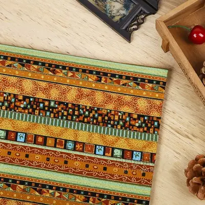 Image de Tissu Bohème Ethnique - Coton & Lin Imprimé Tribal