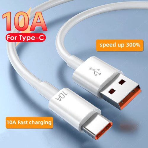 Bild von Ultra-Schnelles 120W USB-C Lade- und Datenkabel mit 10A Stromstärke – Kompatibel mit Huawei Mate 40/50, Xiaomi, Samsung und anderen Geräten