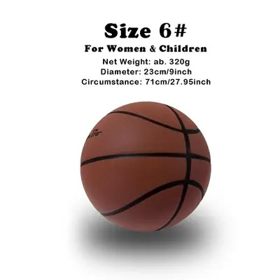 Image de Balle de Basket Silencieuse pour Dribble Intérieur