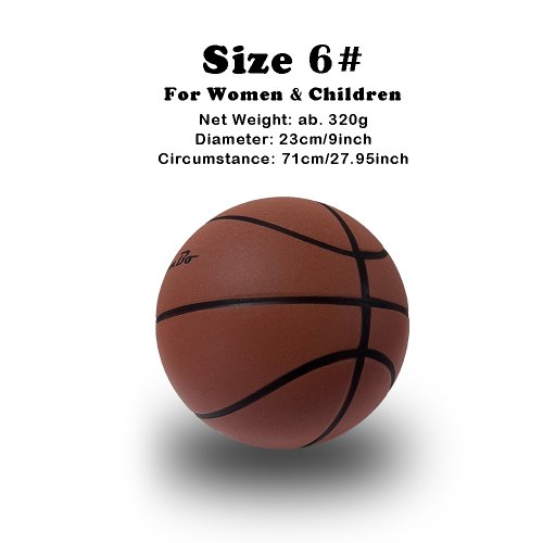 Afbeelding van Stille Basketbal Bal voor Thuis - 24 cm Dribbel Oefenbal