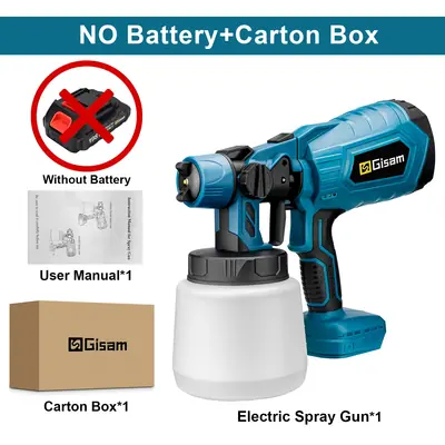 Pistolet de Pulvérisation Électrique Sans Fil 1000ml
