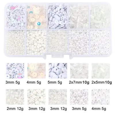 Image de Kit Perles de Riz Pailletées - 10 Grilles