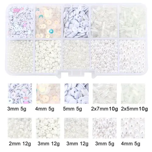 Image de Kit Perles de Riz Pailletées - 10 Grilles
