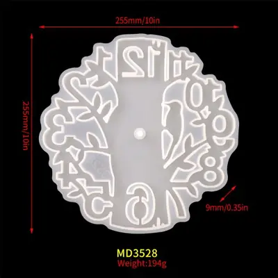 Image de Moule Silicone Arbre Horloge - Création de Bijoux Artisanaux